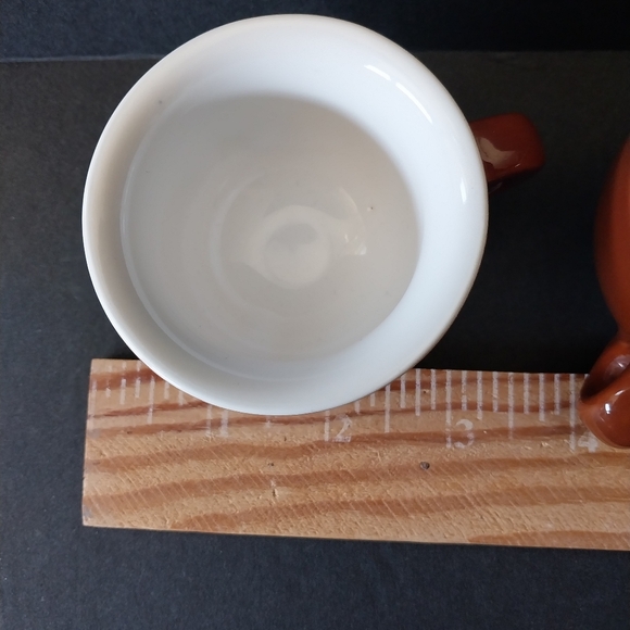 Pair Vintage Porcelain Classic Brown Bar Quality Espresso Cups, Nuova Point - Picture 9 of 9